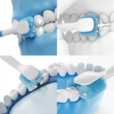 Elektrický zubní kartáček – Inteligentní dvojitá rotace 
